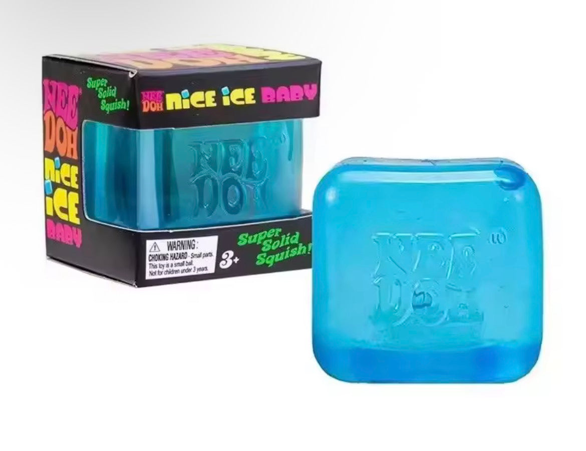 Needoh Nice Cube Sensory Stress Reliever Fidget Tool for Anxiety & Focus Desk Sensory Cube for Adults & Kids