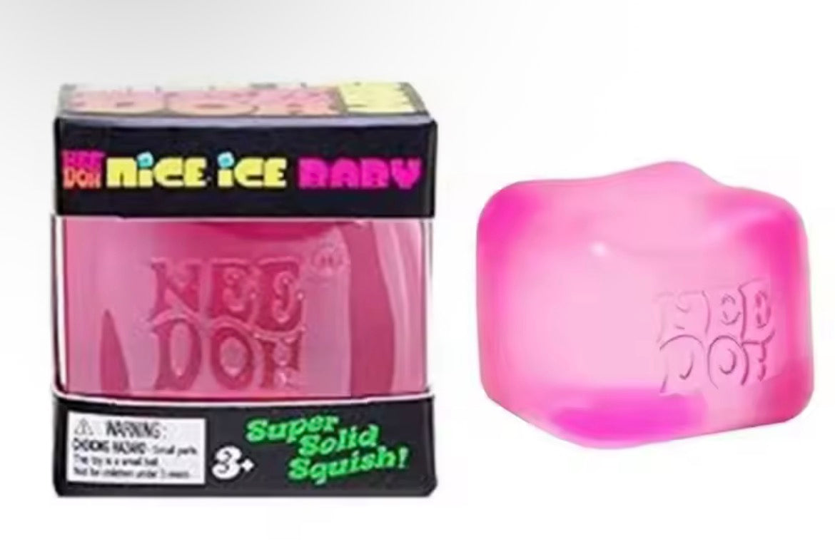 Needoh Nice Cube Sensory Stress Reliever Fidget Tool for Anxiety & Focus Desk Sensory Cube for Adults & Kids