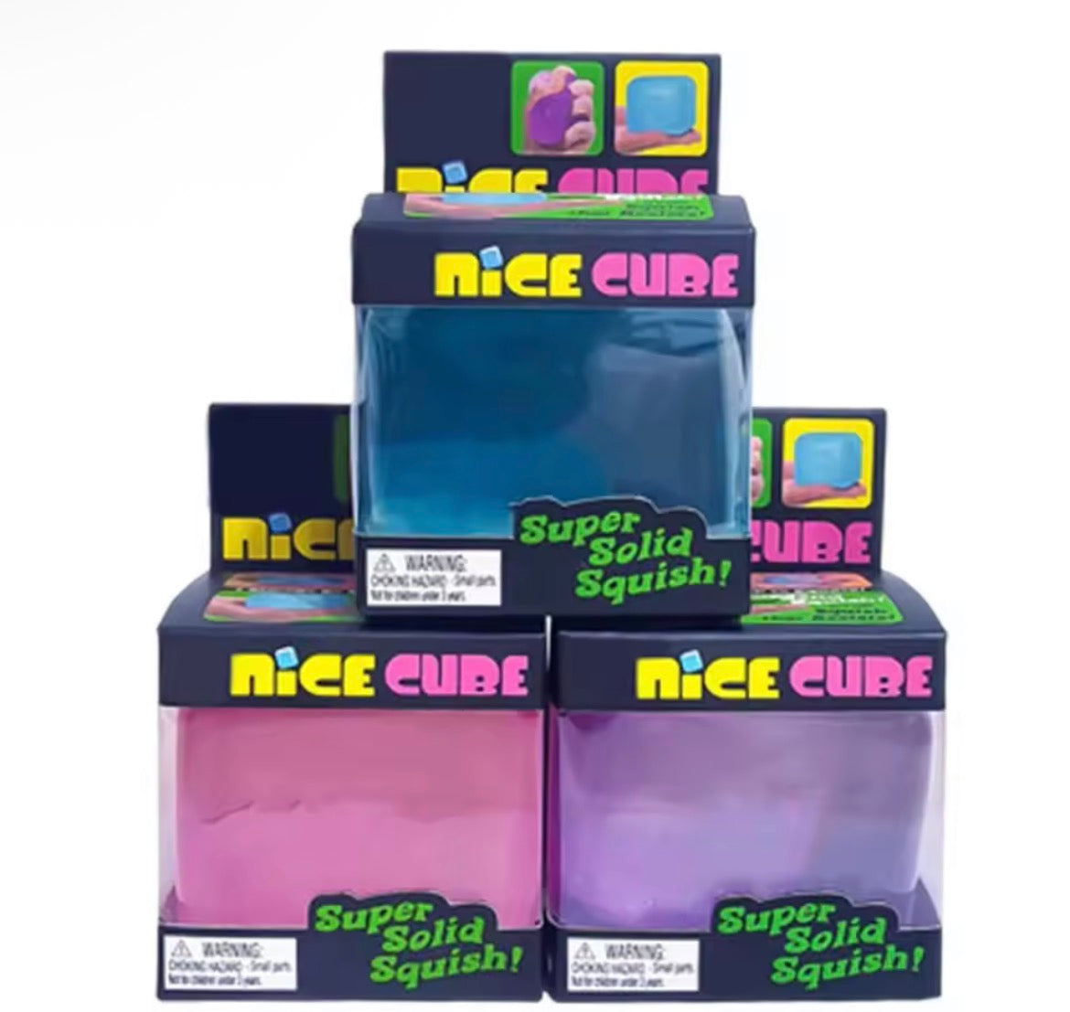 Needoh Nice Cube Sensory Stress Reliever Fidget Tool for Anxiety & Focus Desk Sensory Cube for Adults & Kids