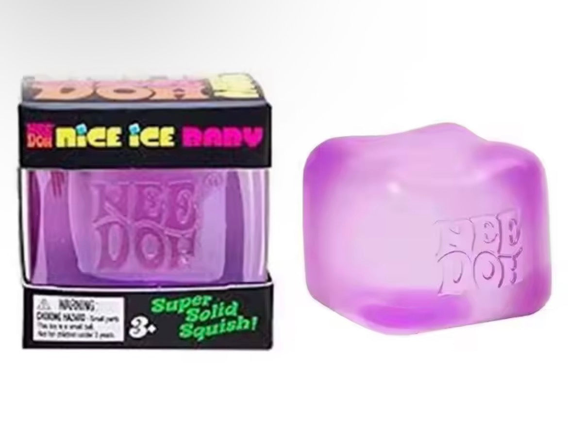 Needoh Nice Cube Sensory Stress Reliever Fidget Tool for Anxiety & Focus Desk Sensory Cube for Adults & Kids