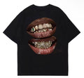 Chic Lips Golden Teeth Vintage Tee